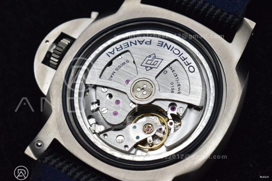 P.9010 Strap on Horn Edition Best Black Nylon Submersible Clone PAM984 VSF Dial Black Mike 1:1 1110